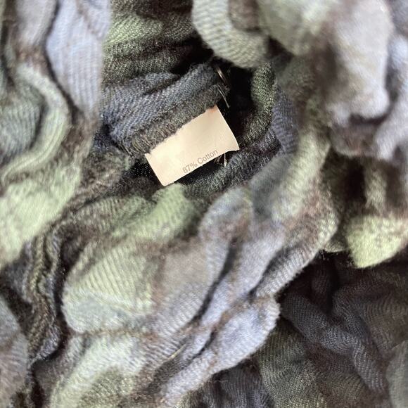 Madewell Popcorn Plaid Flannel Shirt Women's XS Blue Green 3/4 Sleeve - Picture 3 of 9